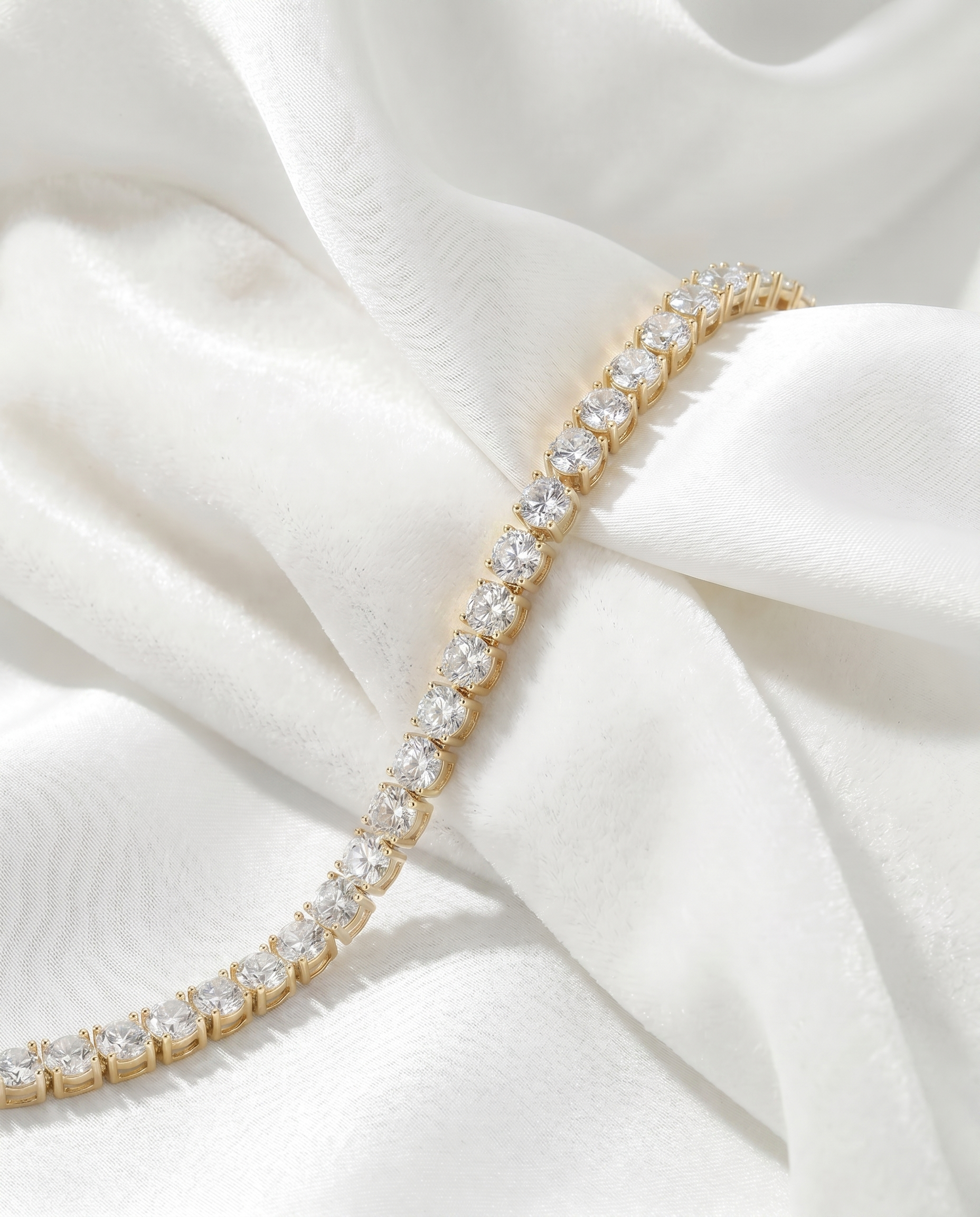 Portier Classic Gold Tennis Necklace