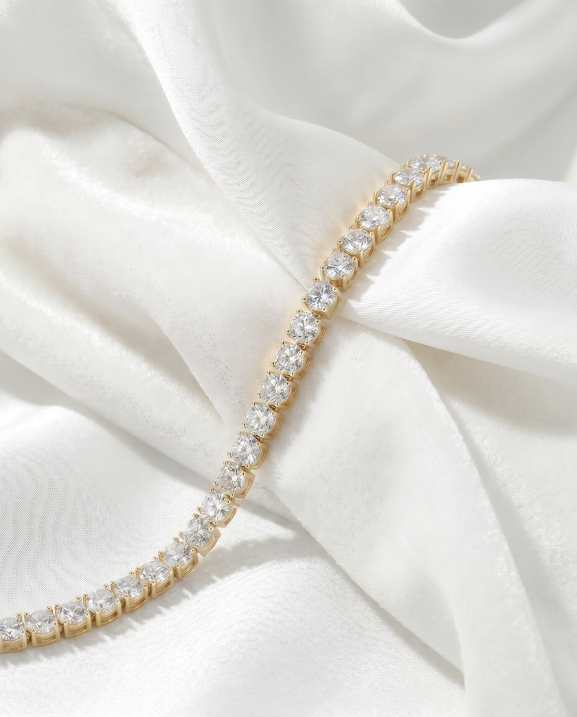 Portier Classic Gold Tennis Necklace