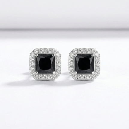 Lia black Stud Earrings