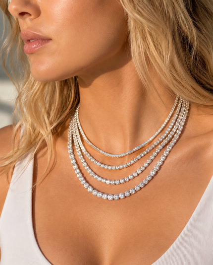 Portier Classic Tennis Necklace