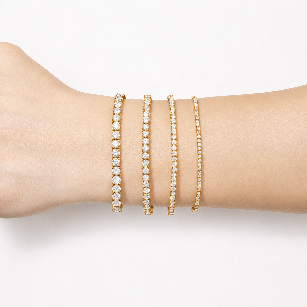 Portier Classic Gold Tennis Bracelet